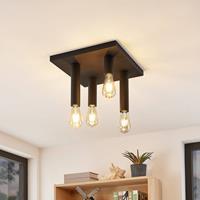 Lindby Belana Deckenlampe eckig, vierflammig