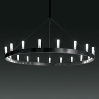 Fontana Arte Imposante kroonluchter Chandelier, zwart