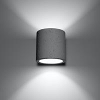 SOLLUX Wandlamp Ara als cilinder van beton