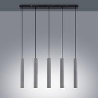 Lindby Concretto Pendellampe mit 5 Betonschirmen