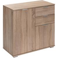DEUBA Sideboard Kommode Mehrzweckschrank Schlafzimmer Schrank Büromöbel DB121 - Eiche - 