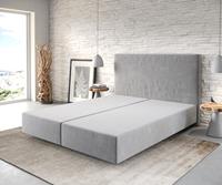 DELIFE Boxspringgestell Dream-Well 160x200 Mikrofaser Grau