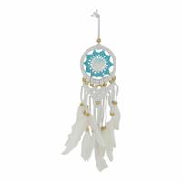 Spiru Dromenvanger Gehaakt Veren Wit/Turquoise