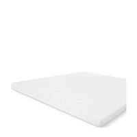 Walra katoenen molton top matras Wit