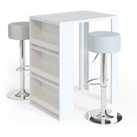VICCO Bartisch Bartresen Stehtisch Tisch Tresentisch Bistrotisch Küche Weiß