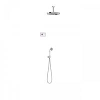Tres Shower Technology Clasic elektronische inbouwthermostaat met regendouche en handdouche plafondmontage chroom