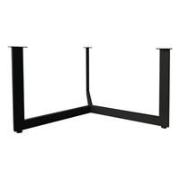 Furniture Legs Europe Zwarte stalen salontafel onderstel hoogte 37 cm en diameter 73 cm (40 x 20 mm)