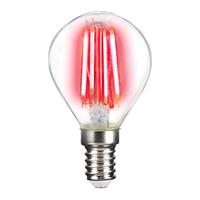 LightMe LM85310 LED EEK B (A++ - E) E14 Tropfenform 4W Rot (Ø x L) 45mm x 78mm Filament 1St. D857421 - 