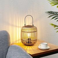 Lindby Canyana Tischlampe aus Rattan, natur