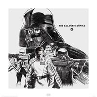 Pyramid Star Wars Rogue One The Galactic Empire Kunstdruk 40x40cm