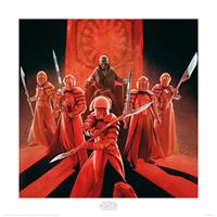 Pyramid Star Wars The Last Jedi Snoke and Elite Guards Kunstdruk 40x40cm