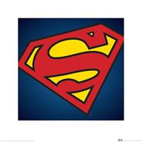 Pyramid DC Comics Superman Symbol Kunstdruk 40x40cm