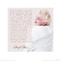 Pyramid Marilyn Monroe Nothing Lasts Forever Kunstdruk 40x40cm
