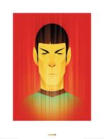 Pyramid Star Trek Beaming Spock 50th Anniversary Kunstdruk 60x80cm