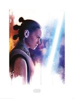 Pyramid Star Wars The Last Jedi Rey Lightsaber Paint Kunstdruk 60x80cm