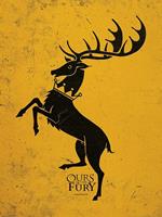 Pyramid Game of Thrones Baratheon Kunstdruk 60x80cm