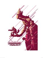 Pyramid Guardians of The Galaxy Stance Kunstdruk 60x80cm