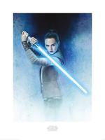 Pyramid Star Wars The Last Jedi Rey Lightsaber Guard Kunstdruk 60x80cm