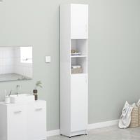 Badezimmerschrank Weiß 32×25,5×190 cm Spanplatte - Vidaxl