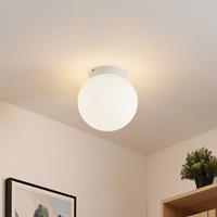 Lindby Meriala Deckenleuchte weiß, Glas Ø 25cm