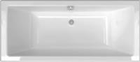 Aloni Badewanne V493, Aloni Acryl-Badewanne Ablauf Mitte Weiß (TxBxH) 180x80x60 cm