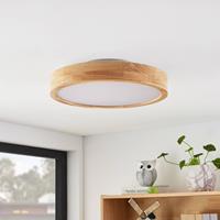 Lindby Milada LED-Deckenleuchte, Holz Eiche