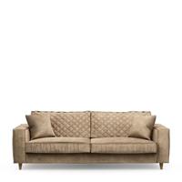 3,5-zits Bank 'Kendall' Velvet, Kleur Golden Beige