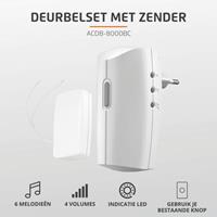 Klik aan & Klik uit KlikAanKlikUit plug-in draadloze deurbelset met zender 230V ACDB-8000BC