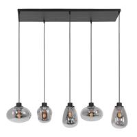 Steinhauer Hanglamp Reflexion - 5-Lichts - Zwart - Glas