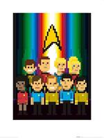 Pyramid Star Trek Trexels Original Crew Kunstdruk 60x80cm