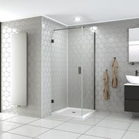 Saniclear Modern Iron douchecabine 80x70 met 70cm deur verouderd ijzer