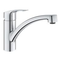 Grohe Eurosmart 1-gats keukenkraan met lage draaibare uitloop chroom 30260003