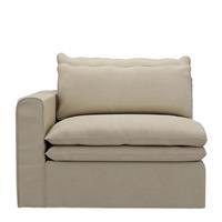 Rivièra Maison Modulaire Bank 'Continental' Corner Links, Oxford Weave, kleur Flanders Flax