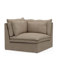 Rivièra Maison Modulaire Bank 'Continental' Corner, Washed Cotton, kleur Natural