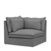 Rivièra Maison Modulaire Bank 'Continental' Corner, Washed Cotton, kleur Grey