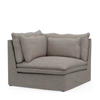 Rivièra Maison Modulaire Bank 'Continental' Corner, Washed Cotton, kleur Stone