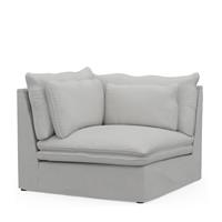 Rivièra Maison Modulaire Bank 'Continental' Corner, Washed Cotton, kleur Ash Grey