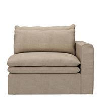 Rivièra Maison Modulaire Bank 'Continental' Corner Rechts, Washed Cotton, kleur Natural