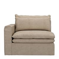Rivièra Maison Modulaire Bank 'Continental' Corner Links, Washed Cotton, kleur Natural