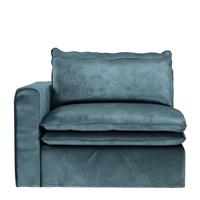 Rivièra Maison Modulaire Bank 'Continental' Corner Links, Velvet, kleur Petrol