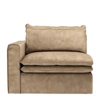 Rivièra Maison Modulaire Bank 'Continental' Corner Links, Velvet, kleur Golden Beige