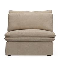 Rivièra Maison Modulaire Bank 'Continental' Center, Washed Cotton, kleur Natural