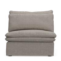 Rivièra Maison Modulaire Bank 'Continental' Center, Washed Cotton, kleur Stone