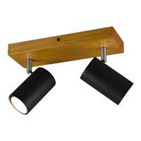 Trio Lighting Deckenstrahler Marley, schwarz matt, 2-flammig