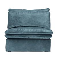 Rivièra Maison Modulaire Bank 'Continental' Center, Velvet, kleur Petrol