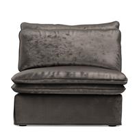 Rivièra Maison Modulaire Bank 'Continental' Center, Velvet, kleur Grimaldi Grey