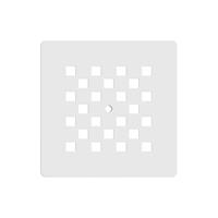 Saniclass Relievo Crag afvoerrooster 13.1x13.1x1cm wit mat OD-ARDBMW