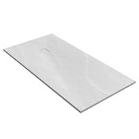 Saniclass Relievo Crag douchebak 90x180cm antislip antibacterieel mineraalmarmer mat wit DB-RC90x180W