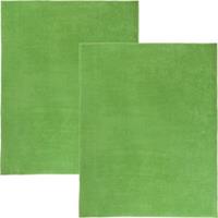 Erwin Müller Frottierdecke 2er-Pack Velours-Frottier grün Gr. 150 x 200