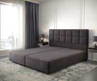 DELIFE Boxspringgestell Dream-Fine 180x200 Mikrofaser Schwarz